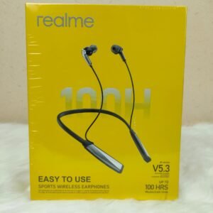 Realme Sports Wireless Earphones – 100H Battery, Bluetooth 5.3 (Neckband Style)