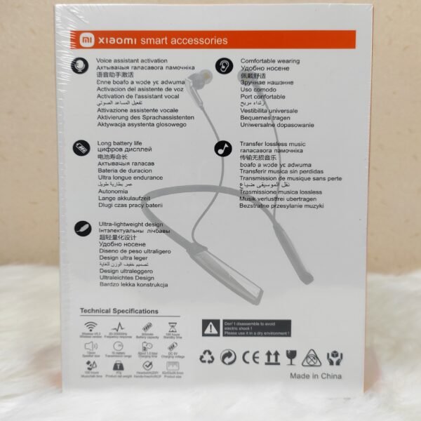 Xiaomi Sports Wireless Earphones – 100H Battery, Bluetooth 5.3 (Neckband Style) - Image 2