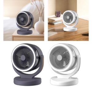 Rechargeable Turbo Fan With Led Light